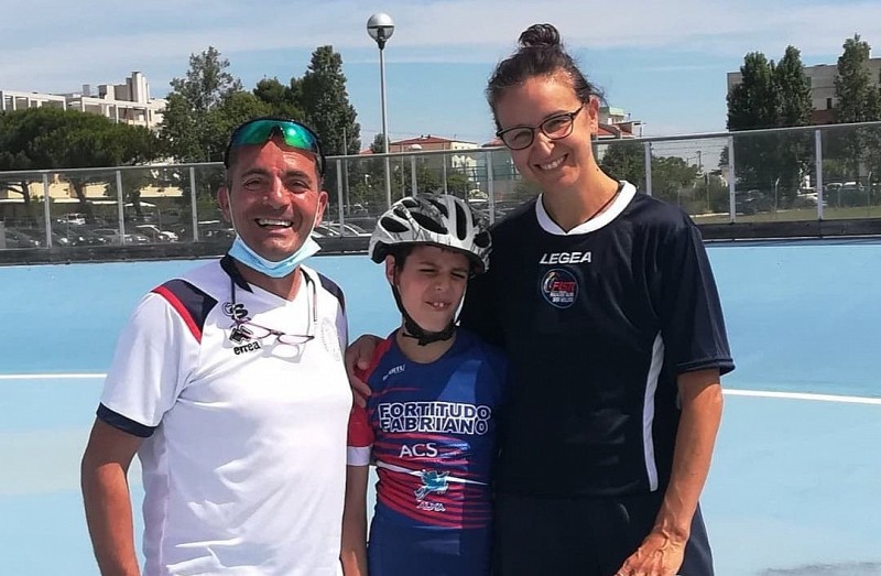 Pattinaggio: il giovane Simone Greci al raduno tecnico di Senigallia