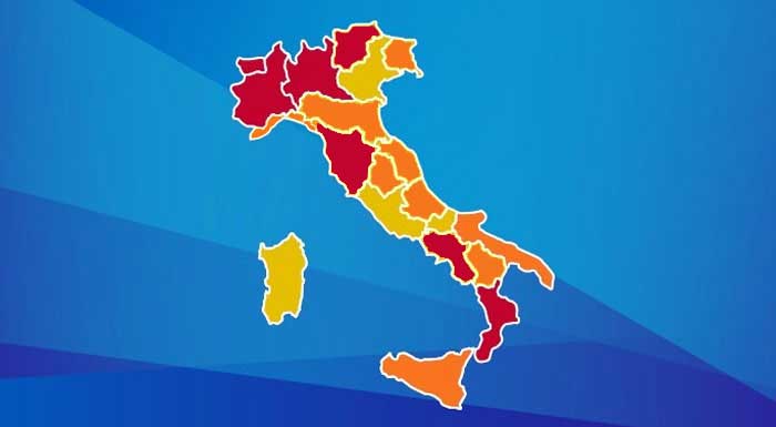 Le Marche zona arancione