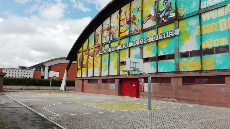 Il palazzetto dello sport a Fabriano
