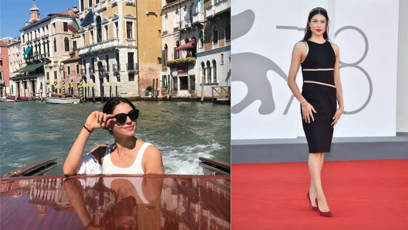 Milena Baldassarri splendida sul “red carpet”