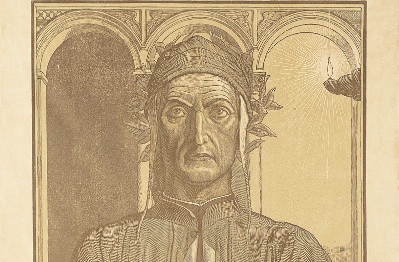 La carta ricordando Dante