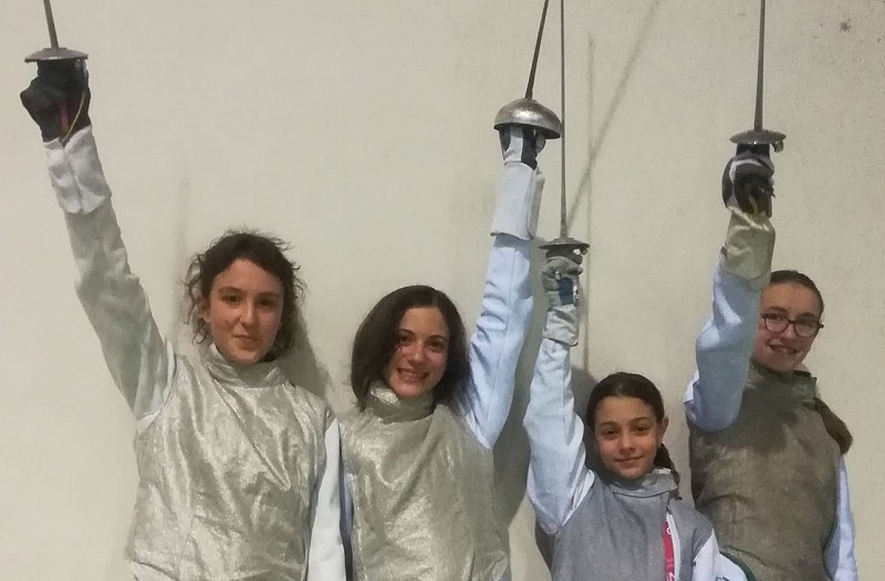 Margherita Ascani, Alice Armezzani, Giulia Rita Barocci ed Eleonora Liuba Gubinelli