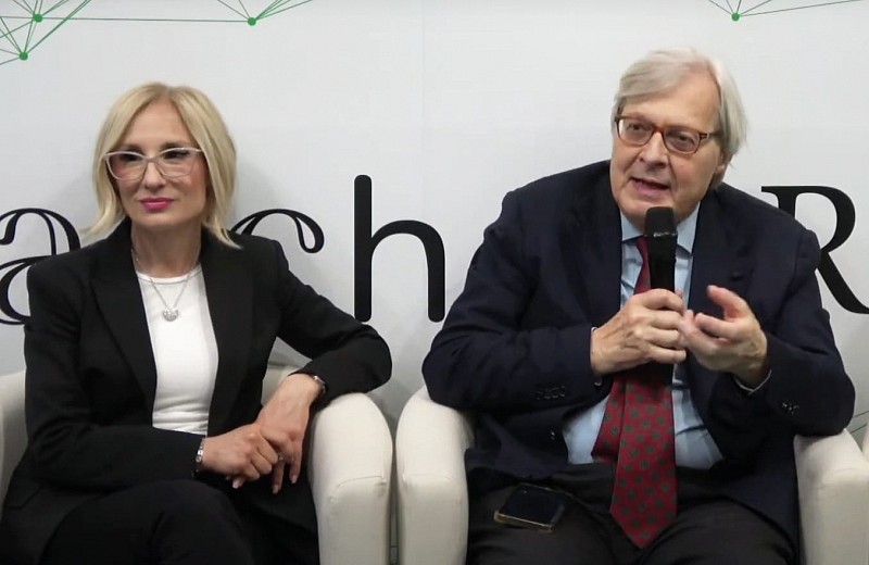 L'assessore regionale Biondi con Sgarbi