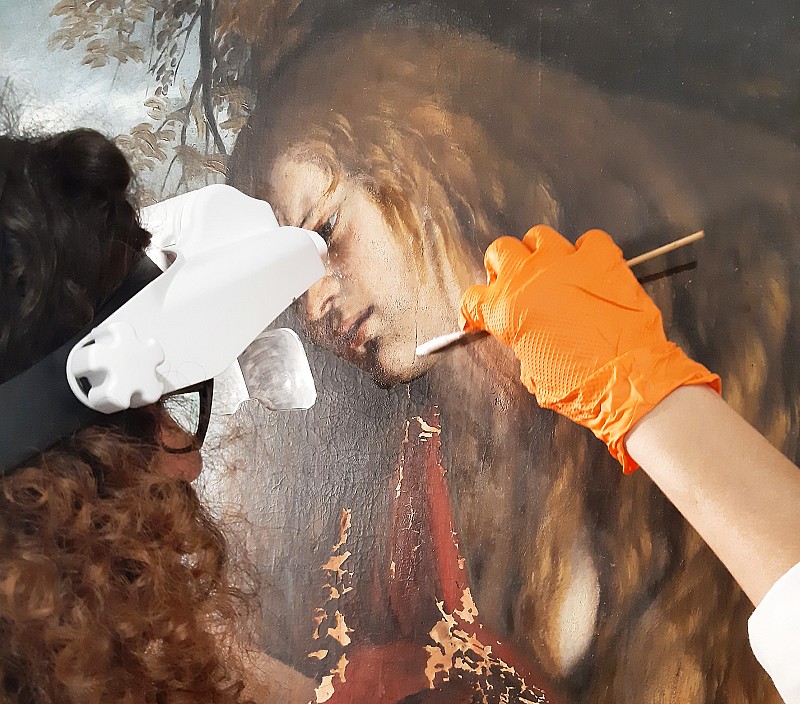 Il restauro del Gentileschi