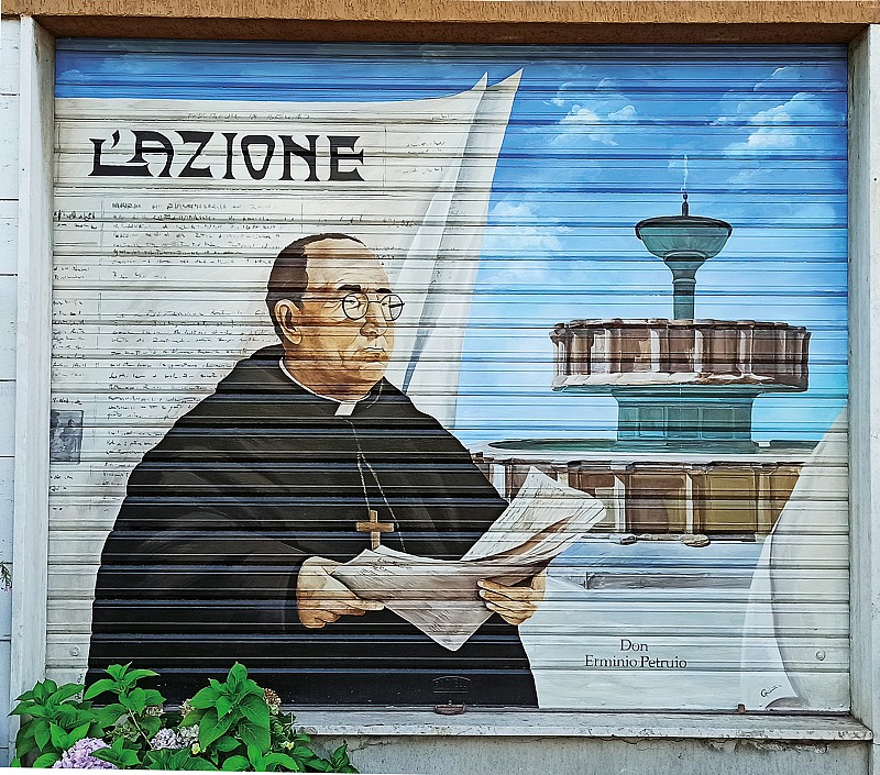 Murales ai personaggi fabrianesi