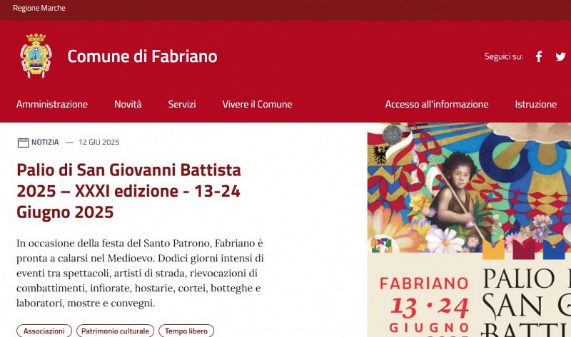 Il nuovo sito del Comune