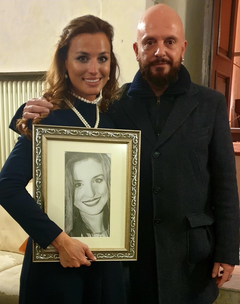 Andrea Poeta con Beatrice Venezi