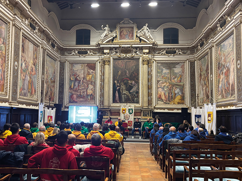 Il Palio al lavoro verso giugno