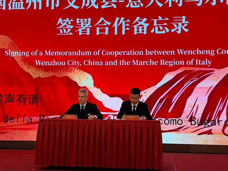 Regione Marche, missione in Cina