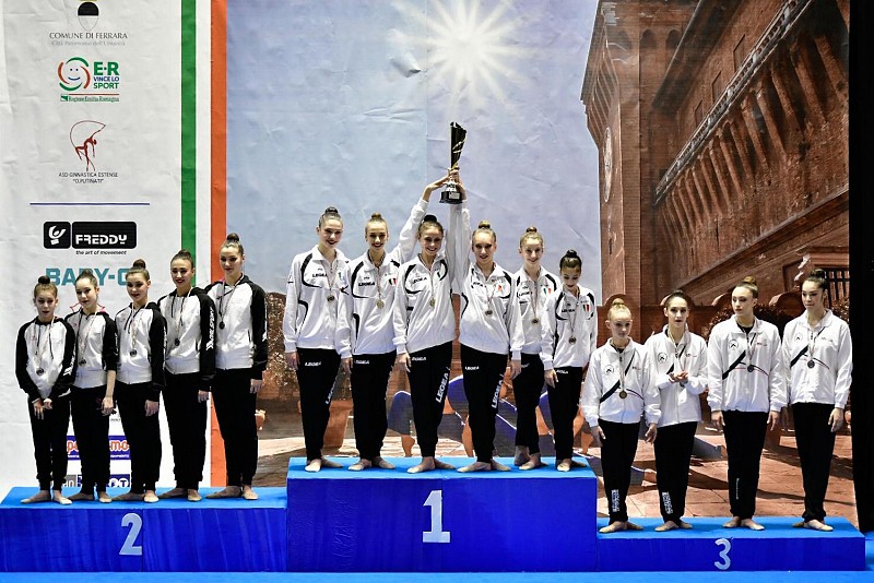Strepitosa Faber Fabriano: terzo scudetto nella ginnastica ritmica