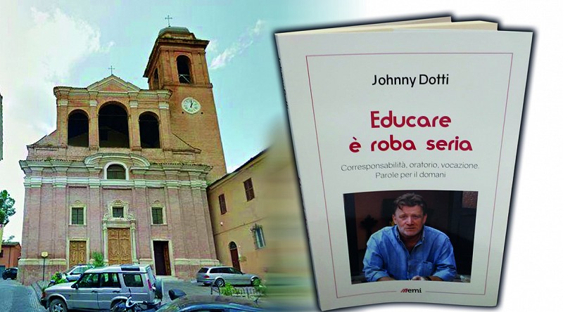 La chiesa di S. Nicolò e la cover del libro di Dotti
