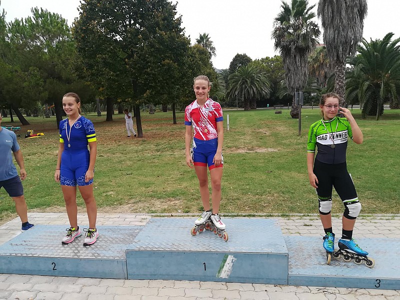 Camilla Zazzarini fa esultare la Fortitudo Fabriano Pattinaggio