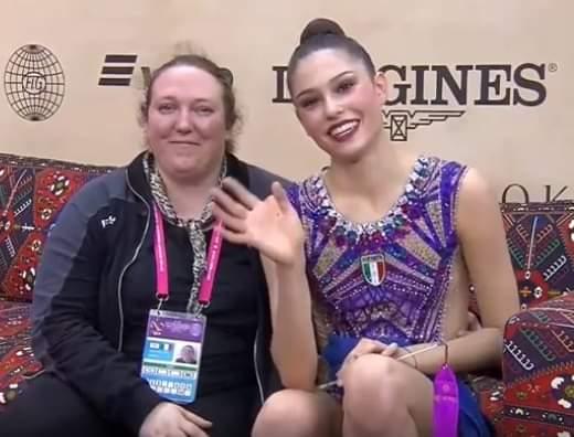 Milena Baldassarri e l'allenatrice Julieta Cantaluppi