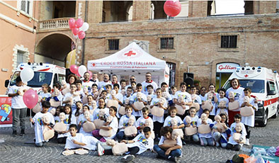 Il cuore della Cri in piazza