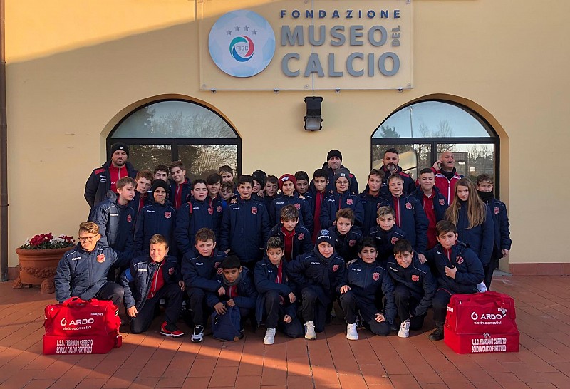 Gli Esordienti fabrianesi in visita a Coverciano