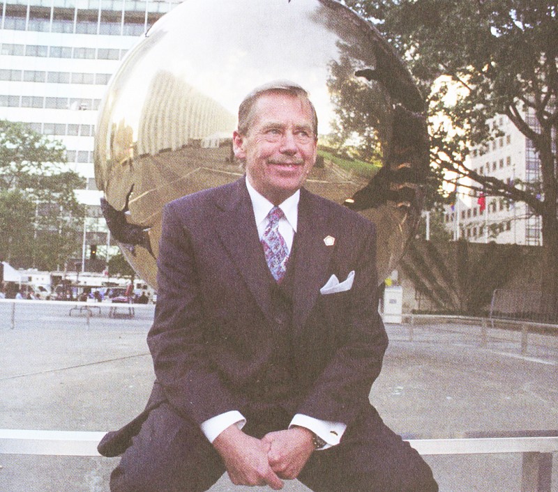 Al Palazzo del Podestà con...Havel