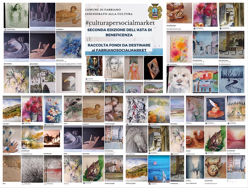 Opere all'asta per la sanità